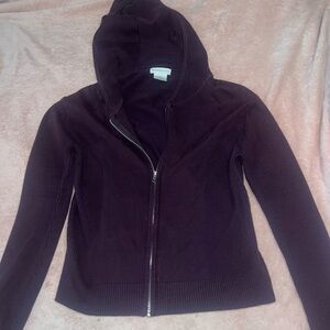 Women's Zippered Sweater - Purple